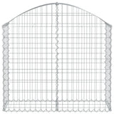 Cesto Gabbione ad Arco 100x30x80/100 cm Ferro Zincato