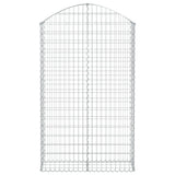Cesto Gabbione ad Arco 100x30x160/180 cm Ferro Zincato