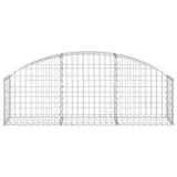Cesto Gabbione ad Arco 150x30x40/60 cm Ferro Zincato
