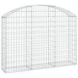 Cesto Gabbione ad Arco 150x30x100/120 cm Ferro Zincato