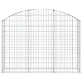Cesto Gabbione ad Arco 150x30x100/120 cm Ferro Zincato