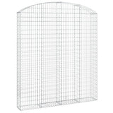 Cesto Gabbione ad Arco 200x30x220/240 cm Ferro Zincato