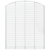 Cesto Gabbione ad Arco 200x30x220/240 cm Ferro Zincato