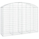 Cesto Gabbione ad Arco 200x50x140/160 cm Ferro Zincato