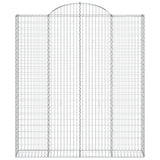 Cesto Gabbione ad Arco 200x30x220/240 cm Ferro Zincato