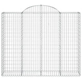 Cesto Gabbione ad Arco 200x50x160/180 cm Ferro Zincato
