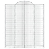 Cesto Gabbione ad Arco 200x50x220/240 cm Ferro Zincato