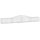 Cesto Gabbione ad Arco 400x30x40/60 cm Ferro Zincato