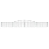 Cesto Gabbione ad Arco 400x30x40/60 cm Ferro Zincato