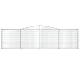 Cesto Gabbione ad Arco 400x30x100/120 cm Ferro Zincato