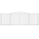 Cesto Gabbione ad Arco 400x30x120/140 cm Ferro Zincato