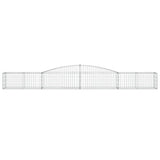 Cesto Gabbione ad Arco 400x50x40/60 cm Ferro Zincato