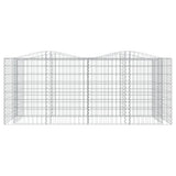Gabbione ad Arco con Letto Rialzato 200x100x100cm Ferro Zincato
