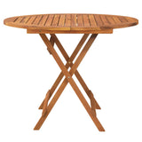 Set da Pranzo per Giardino 5 pz in Legno Massello di Acacia
