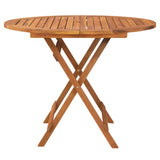 Set da Pranzo per Giardino 5 pz in Legno Massello di Acacia
