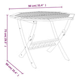 Set da Pranzo per Giardino 5 pz in Legno Massello di Acacia