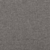 Divano a 2 Posti con Cuscini Grigio Scuro 140 cm in Tessuto