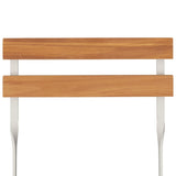 Set Bistrò Pieghevole 5pz in Legno Massello di Acacia e Acciaio
