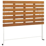 Set Bistrò Pieghevole 5pz in Legno Massello di Acacia e Acciaio