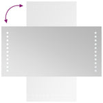 Specchio da Bagno con Luci LED 20x40 cm