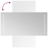 Specchio da Bagno con Luci LED 20x40 cm