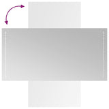 Specchio da Bagno con Luci LED 50x100 cm