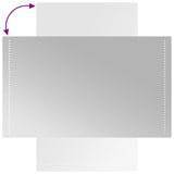 Specchio da Bagno con Luci LED 60x100 cm