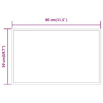 Specchio da Bagno con Luci LED 50x80 cm