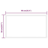 Specchio da Bagno con Luci LED 50x90 cm