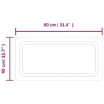 Specchio da Bagno con Luci LED 40x80cm