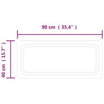 Specchio da Bagno con Luci LED 40x90 cm