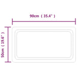 Specchio da Bagno con Luci LED 50x90 cm