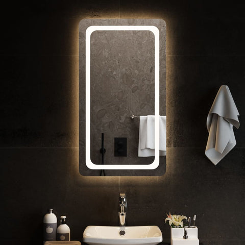 Specchio da Bagno con Luci LED 50x90 cm