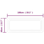 Specchio da Bagno con Luci LED 40x100 cm