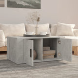 Tavolino Salotto Grigio Cemento 80x50x36 cm Legno truciolato