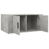 Tavolino Salotto Grigio Cemento 80x50x36 cm Legno truciolato
