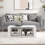 Tavolino da Salotto Bianco 100x50x36 cm in Legno truciolato