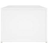 Tavolino da Salotto Bianco 100x50x36 cm in Legno truciolato