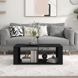 Tavolino da Salotto Nero 100x50x36 cm in Legno truciolato