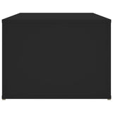 Tavolino da Salotto Nero 100x50x36 cm in Legno truciolato