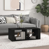 Tavolino da Salotto Nero 100x50x36 cm in Legno truciolato
