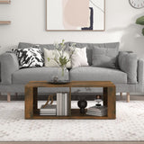 Tavolino da Salotto Rovere Fumo 100x50x36 cm Legno truciolato