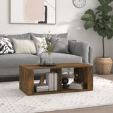 Tavolino da Salotto Rovere Fumo 100x50x36 cm Legno truciolato