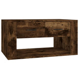 Tavolino da Salotto Rovere Fumo 80x50x40 cm Legno truciolato