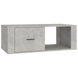 Tavolino Salotto Grigio Cemento 100x50,5x35cm Legno truciolato