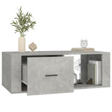 Tavolino Salotto Grigio Cemento 100x50,5x35cm Legno truciolato
