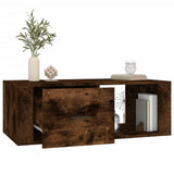 Tavolino da Salotto Rovere Fumo 100x50,5x35cm Legno truciolato