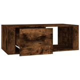 Tavolino da Salotto Rovere Fumo 100x50,5x35cm Legno truciolato