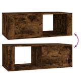 Tavolino da Salotto Rovere Fumo 100x50,5x35cm Legno truciolato