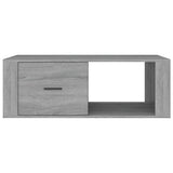 Tavolino Salotto Grigio Sonoma 100x50,5x35 cm Legno truciolato
